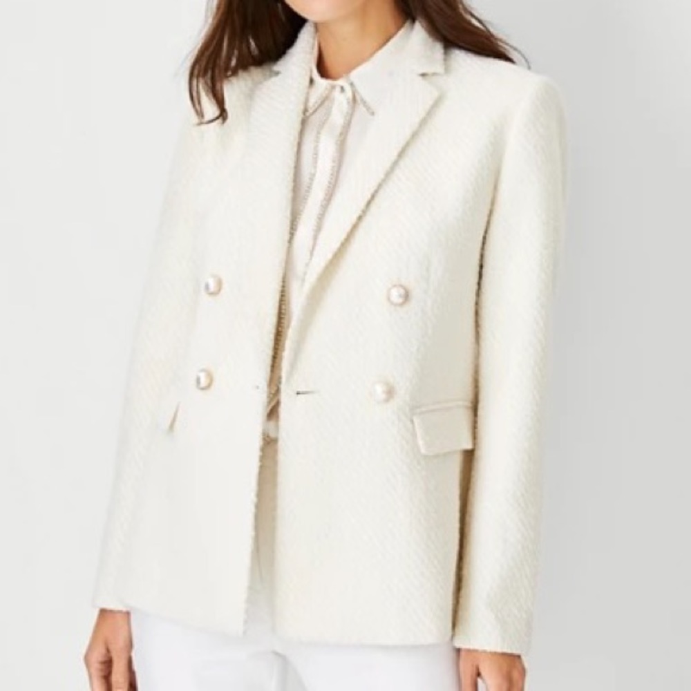 Pearl Tweed Double Breasted Blazer / Jacket